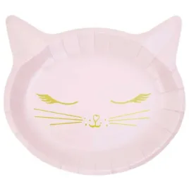 talerzyki-papierowe-kotek-rozowy-partydeco-22x20-cm-6-szt