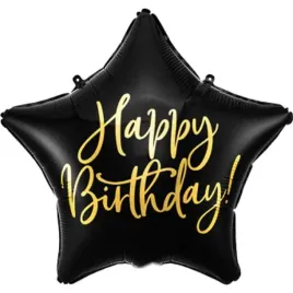 balon-foliowy-gwiazda-happy-birthday-czarny-partydeco185-str