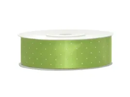 tasiemka-satynowa-kropki-zielone-jabluszko-partydeco-25-mm-25-m