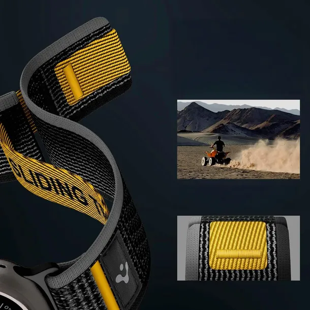 pasek-spigen-do-apple-25mm-czarny-odcien-koloru-przeszycia-zolty