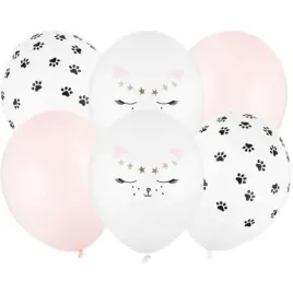 balony-pastelowe-kotki-partydeco-12-6-szt