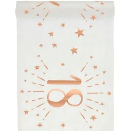 bieznik-18-urodziny-rozowe-zloto-bialy-santex-500-x-30-cm