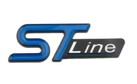 emblemat-logo-znaczek-napis-do-ford-st-line-klapa-niebiesko-czarny