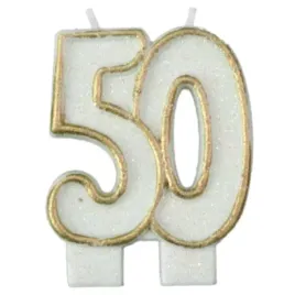 swieczka-na-tort-50-arpex-zlota-brokatowa-6-cm