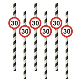 slomki-30-traffic-birthday-w-paski-195-cm-6-szt