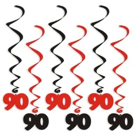 swiderki-wiszace-urodziny-90-czarno-czerwone-6-szt