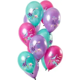 balony-dinozaury-dziewczece-mix-folat-12-12-szt