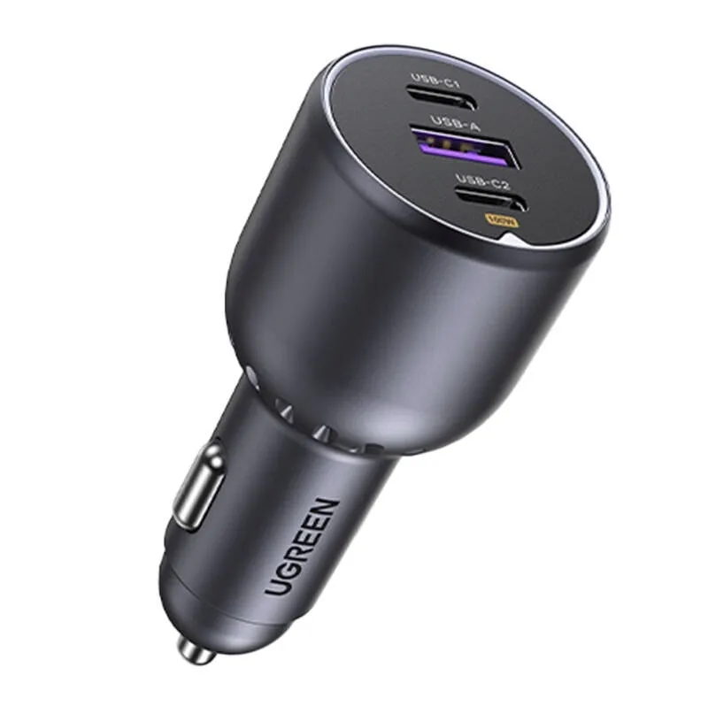 ladowarka-ugreen-ec705-samochodowa-130w-2x-usb-c-1x-usb-a-szara