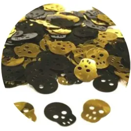 konfetti-halloween-czaszki-czarno-zloty-riethmuller-165-g