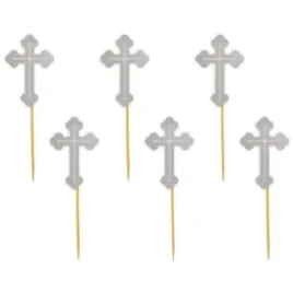 pikery-krzyz-srebrne-9-cm-6-szt