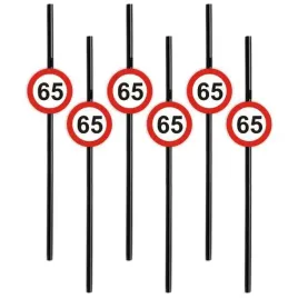slomki-65-traffic-birthday-czarny-195-cm-6-szt