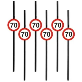 slomki-70-traffic-birthday-czarny-195-cm-6-szt