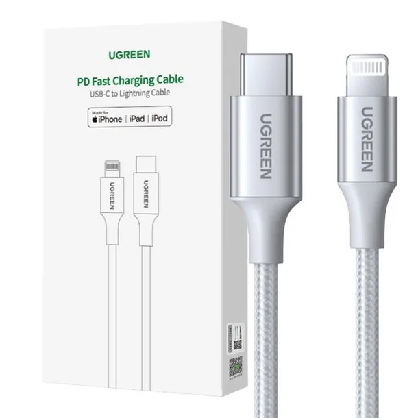kabel-ugreen-usb-typ-c-apple-lightning-1-m-srebrny-kolor-srebrny-zgodnosc-ze-standardem-quick-charge-3-0