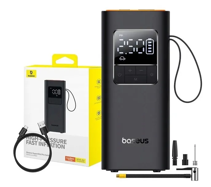 pompka-kompresor-samochodowy-baseus-supermini-pro-4000mah-50w-czarna-waga-z-opakowaniem-0-568-kg-kod-producenta-c11159300111-00