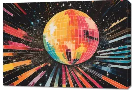 obraz-100x70cm-disco-gra