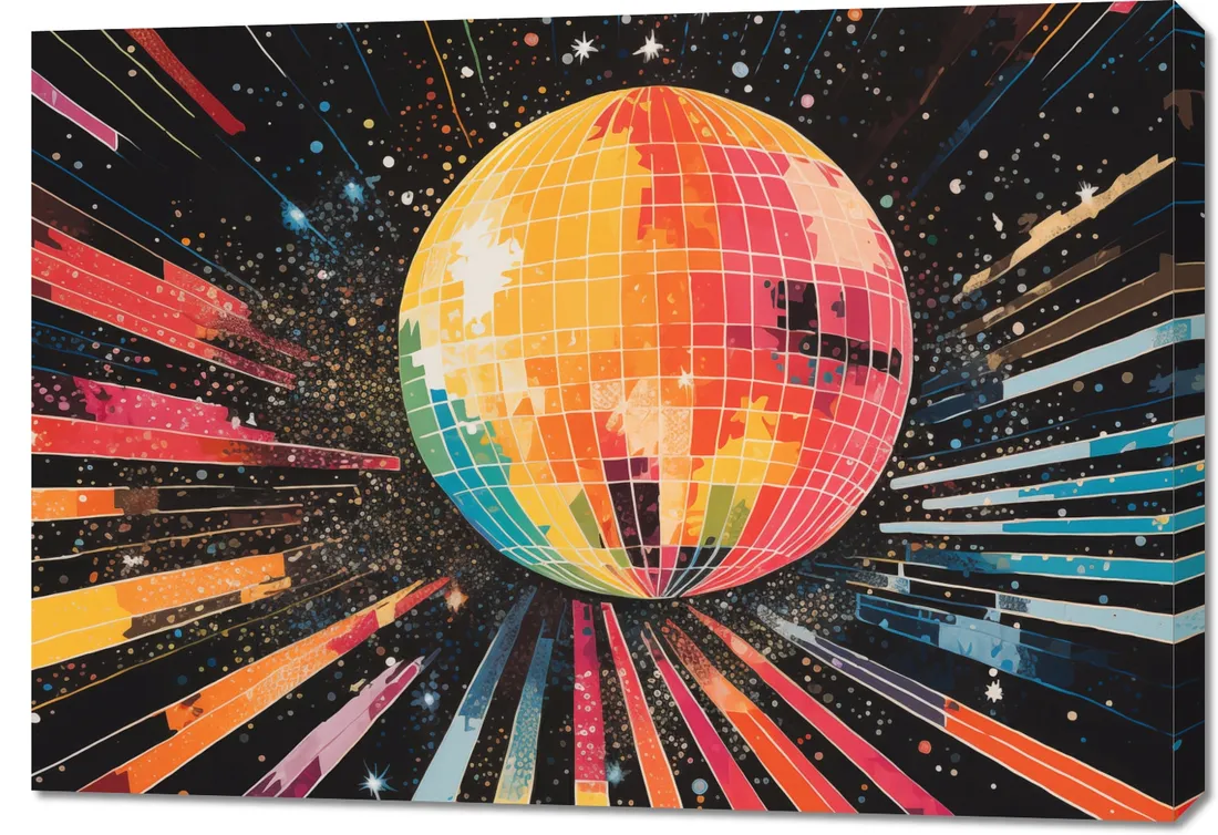 obraz-100x70cm-disco-gra