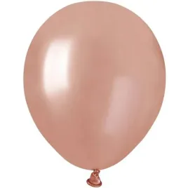 balony-classic-rozowy-zloty-metalik-gemar-5-100-szt