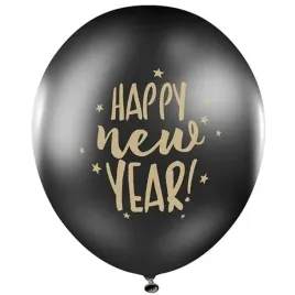 balony-happy-new-year-czarne-partydeco-50szt