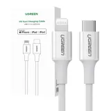 kabel-ugreen-usb-typ-c-apple-lightning-025-m-bialy