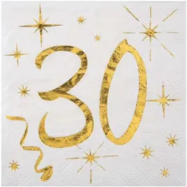 serwetki-30-urodziny-gold-santex-biale-25-cm-20-szt