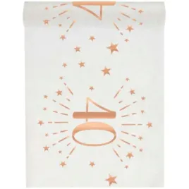 bieznik-40-urodziny-rozowe-zloto-bialy-santex-500-x-30-cm