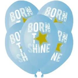 balony-born-to-shine-zlota-gwiazda-niebieski-gemar-13-5-szt