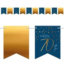 baner-flagi-happy-70th-urodziny-niebiesko-zloty-folat-600-cm