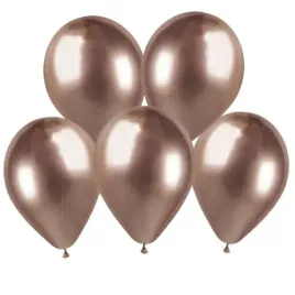 balony-shiny-rozowe-zloto-gemar-13-5-szt