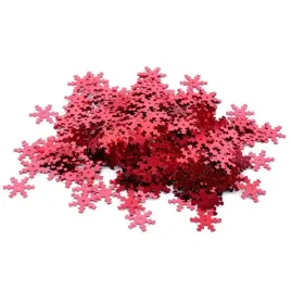 konfetti-sniezynki-czerwony-15g