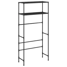 czarny-regal-nad-pralke-2-poziomowy-69-x-28-x-143-cm