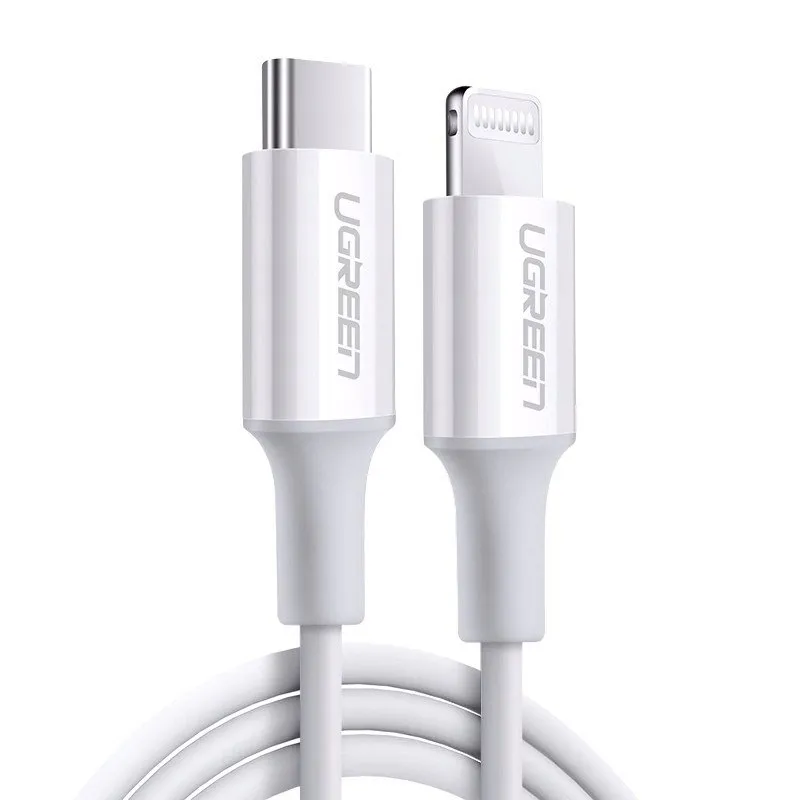 kabel-ugreen-usb-typ-c-apple-lightning-1-m-bialy
