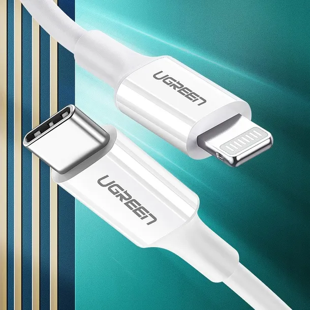 kabel-ugreen-usb-typ-c-apple-lightning-1-m-bialy-kolor-bialy-dlugosc-przewodu-1-m