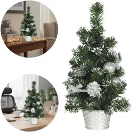 choinka-classic-mini-ozdobiona-osniezona-srebrna-guirca-40-cm