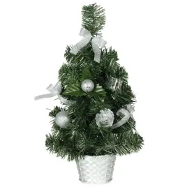 choinka-classic-mini-ozdobiona-srebrna-guirca-30-cm