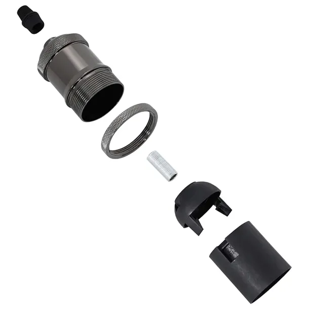 oprawki-do-lamp-2-szt-blyszczace-czarne-e27-marka-vidaxl