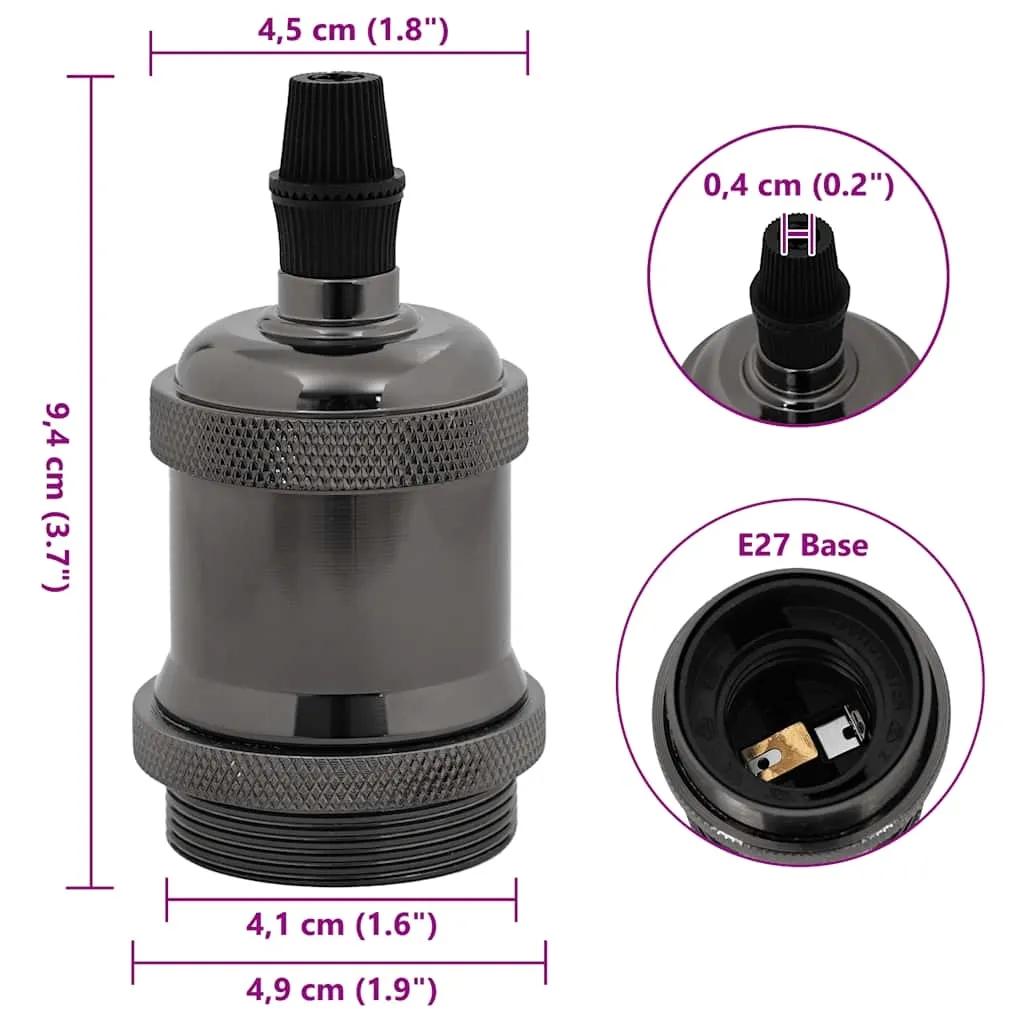oprawki-do-lamp-2-szt-blyszczace-czarne-e27-stan-nowy