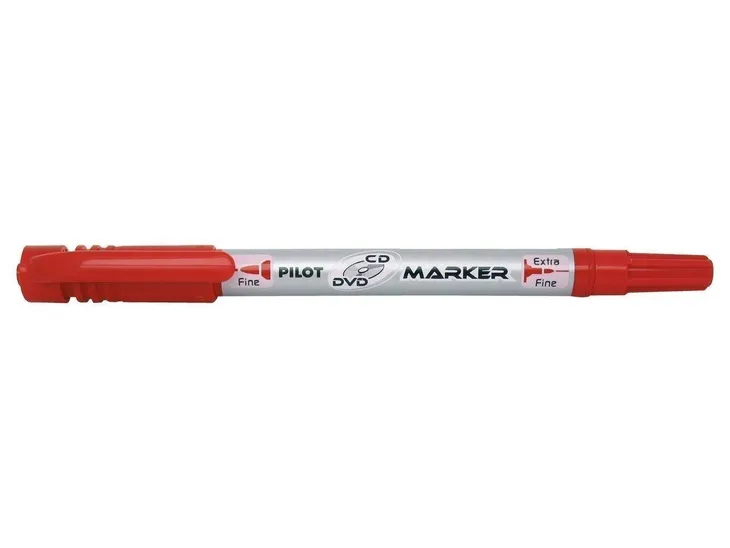 pilot-marker-dwustronny-cd-dvd-czerwony-8048