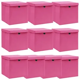 skladane-pudla-do-przechowywania-z-wlokniny-rozowe-32x32x32-cm-z-pokr