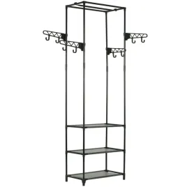 minimalistyczny-stojak-na-ubrania-z-3-polkami-i-4-wieszakami-czarny-55x