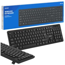 Zdjęcie produktu Klawiatura bezprzewodowa membranowa do komputera USB 2.4 GHz SAVIO KB-02