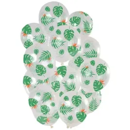 balony-tropikalne-liscie-folat-12-15-szt