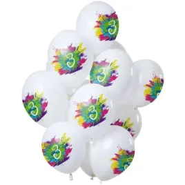 balony-3-urodziny-color-splash-bialy-folat-12-12-szt