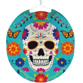 lampion-papierowy-meksykanska-czaszka-kolorowy-amscan-25-cm