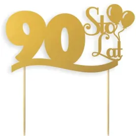 topper-papierowy-urodziny-90-zloty-17-cm