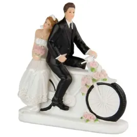 figurka-na-tort-para-mloda-na-motocyklu-folat-12-cm