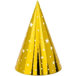 czapeczki-papierowe-gwiazdki-zlote-partydeco-6-szt