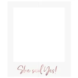 ramka-selfie-she-said-yes-partydeco-59x50-cm