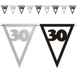 baner-flagi-urodziny-30-czarno-srebrny-36-m