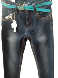 spodnie-dziewczece-jeansy-modne-z-paskiem-158-164