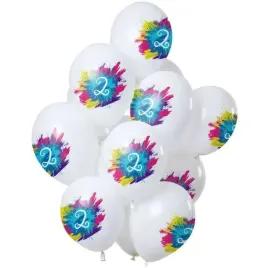 balony-2-urodziny-color-splash-bialy-folat-12-12-szt
